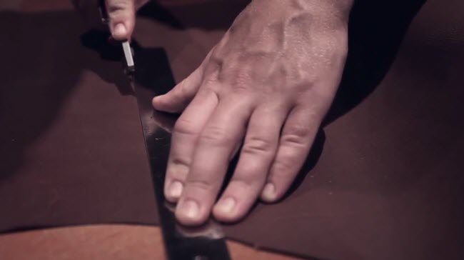 tự may ví da nam handmade