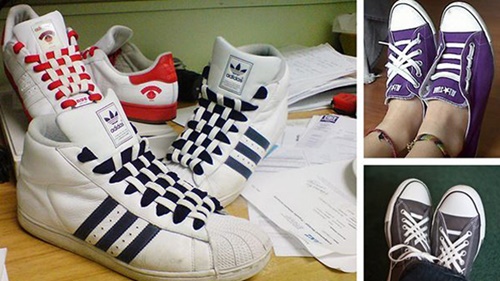 cách thắt dây giày