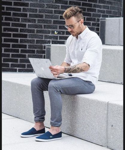 cach phoi do voi giay slip on nam