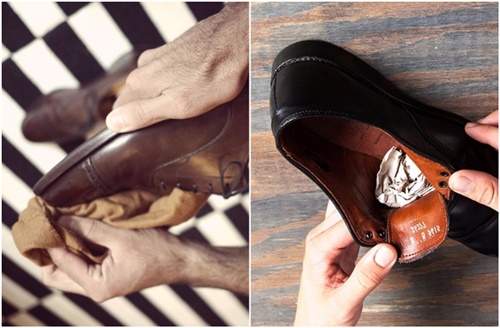 cách bảo quản giày da