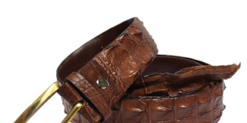 cách nhận biết thắt lưng da cá sấu thật