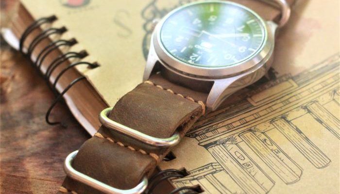 dây da đồng hồ handmade