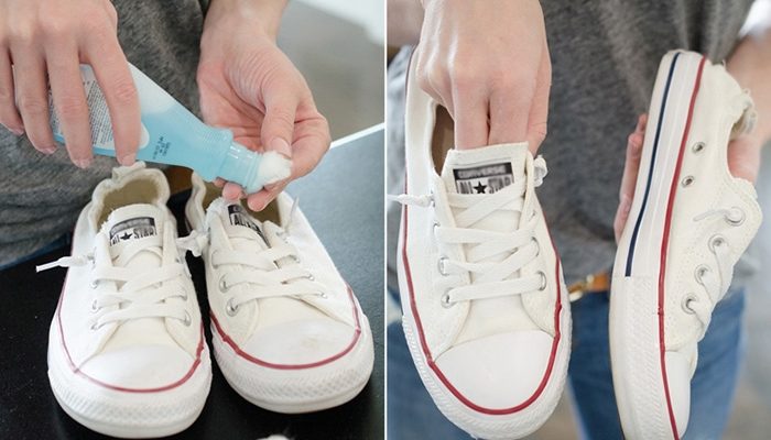 cách tẩy trắng giày