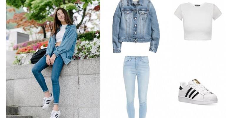 mix giày thể thao với quần jean