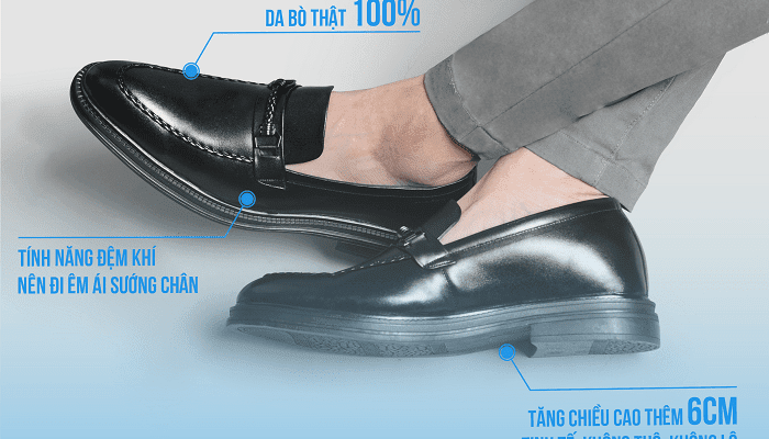 Tính năng tăng chiều cao của giày Smartmen có gì đặc biệt?