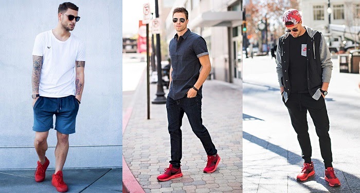 cách phối đồ với giày đỏ nam hợp thời trang