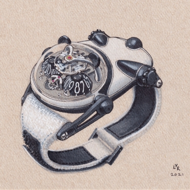 Chiếc đồng hồ độc bản với thiết độc đáo mô phỏng hình gấu trúc