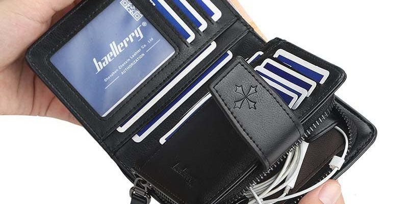 Ví da nam nhiều ngăn