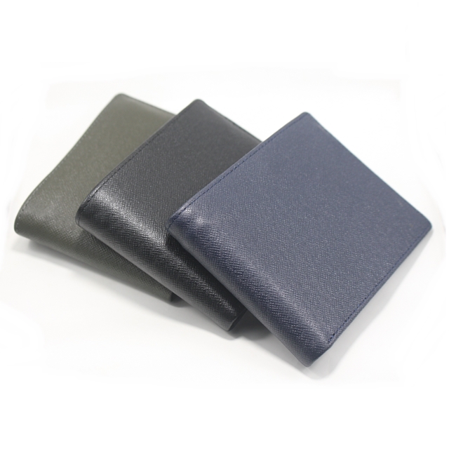 Ví da nam da Taiga đen | Black Curtis Taiga Leather Ngọc Quang