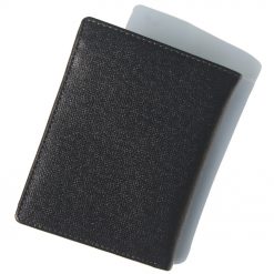 Ví da bò Taiga đen đứng