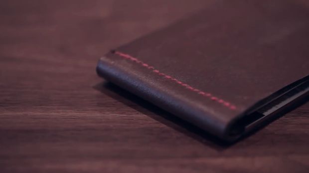 tự may ví da nam handmade 