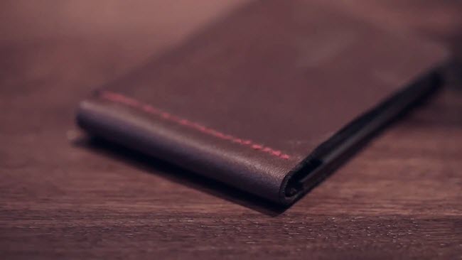tự may ví da nam handmade 
