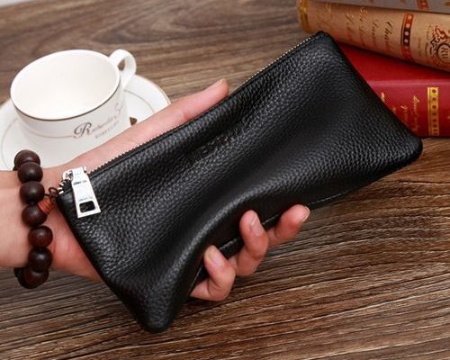 các mẫu ví da bò dọc